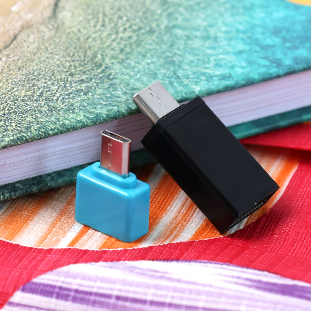 ALVENZA USB OTG Adapter Set – Type-C & Micro USB for Phones & Tablets