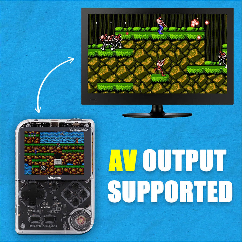 ALVENZA Retro Handheld Game Console – 500 Classic Games & TV Output