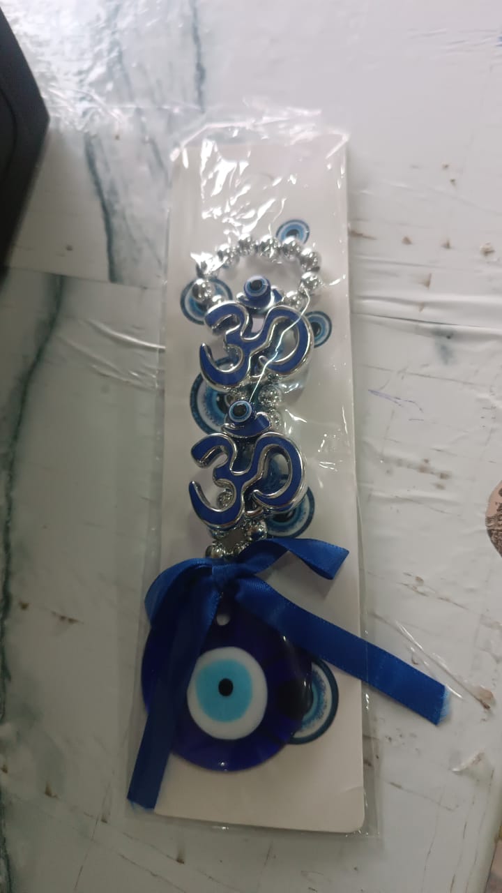 ALVENZA Double OM Evil Eye Hanging – Spiritual Protection Decor
