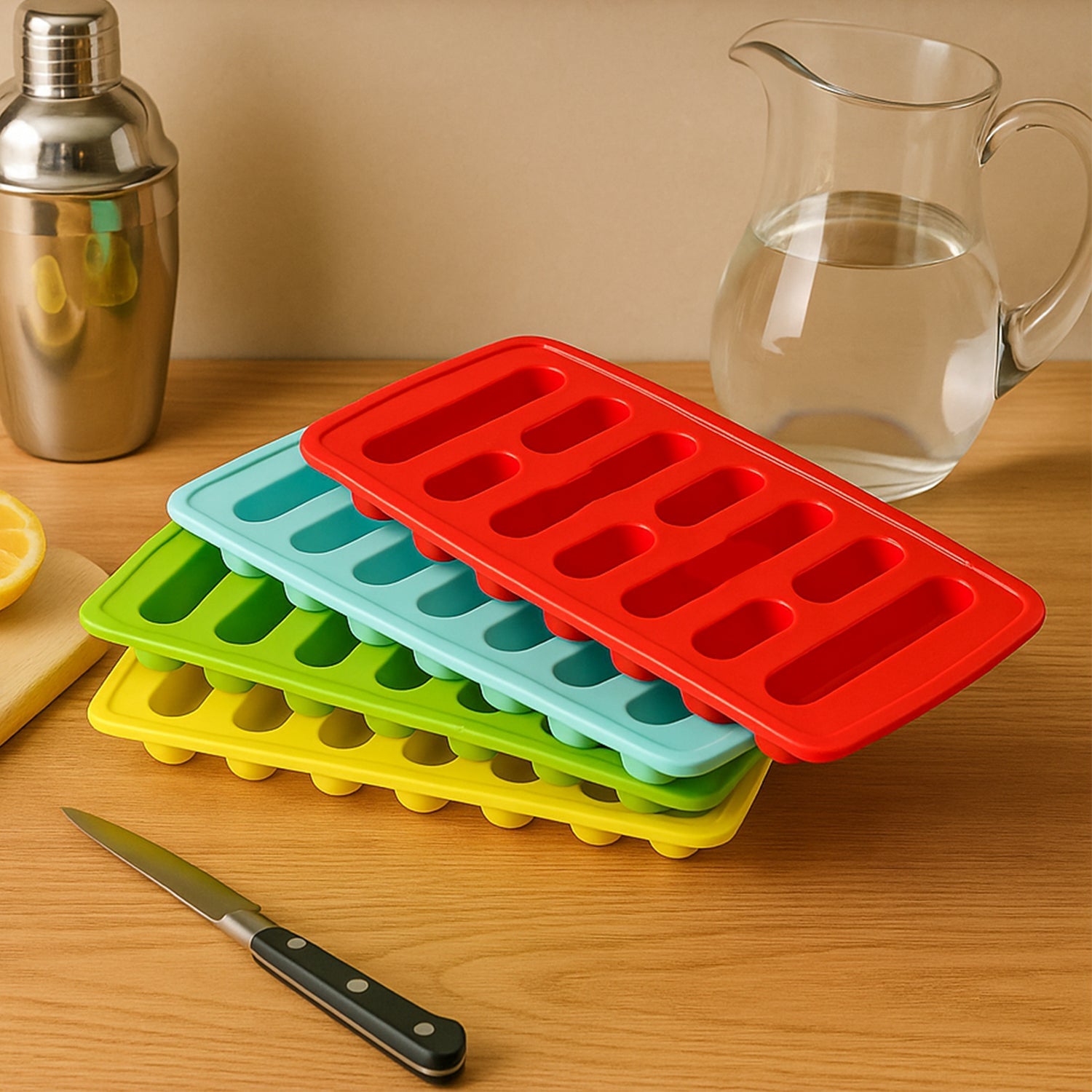 Ice Tray Set Lightweight & Easy to Use for Quick Ice Making