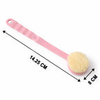 Back Scrubber Long Handle & Soft Bristles | Velvet Wipe - Detail View 6