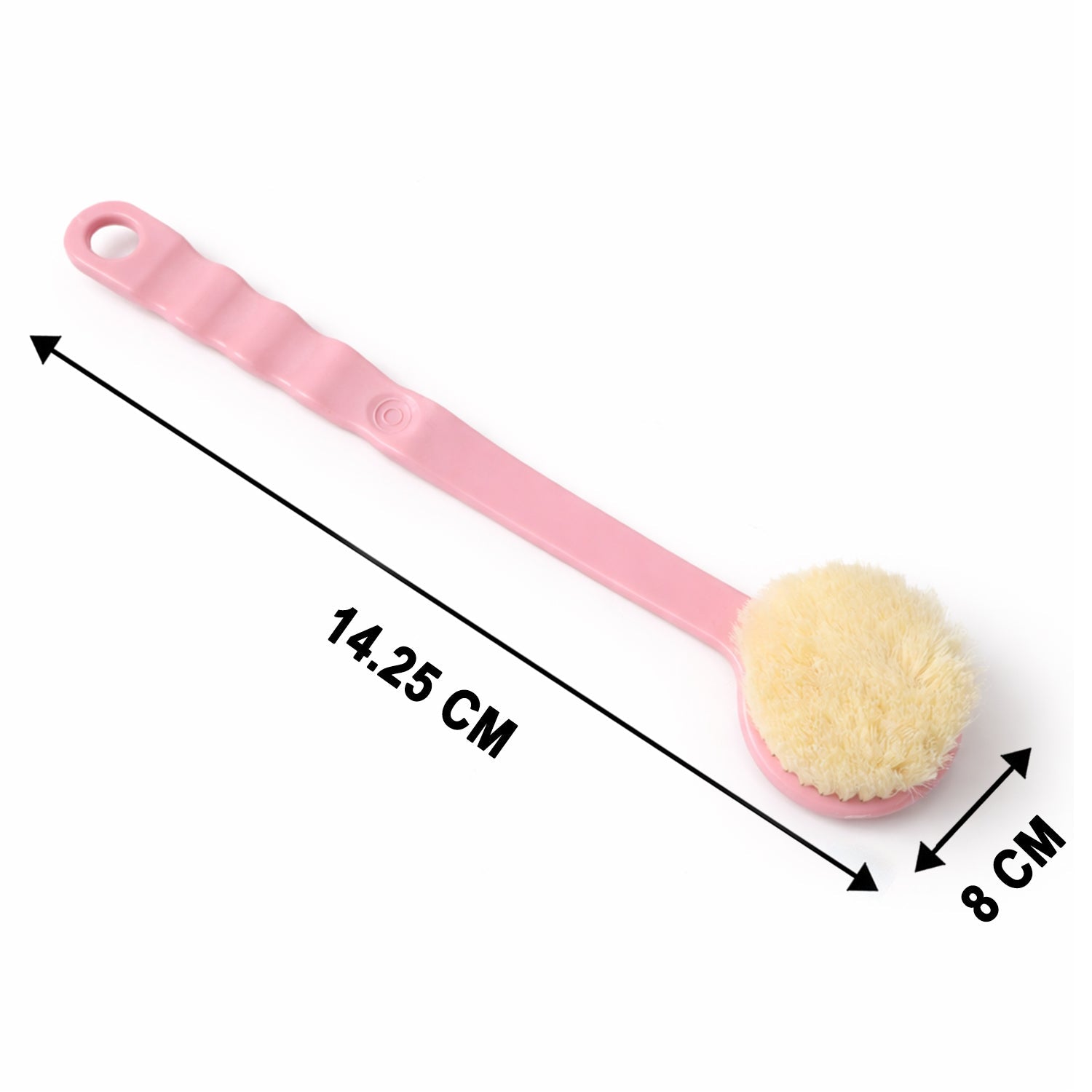 Back Scrubber Long Handle & Soft Bristles | Velvet Wipe - Detail View 6