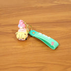 ALVENZA Cartoon Character Keychain – Cute Silicone Strap with Mini Toy Charm