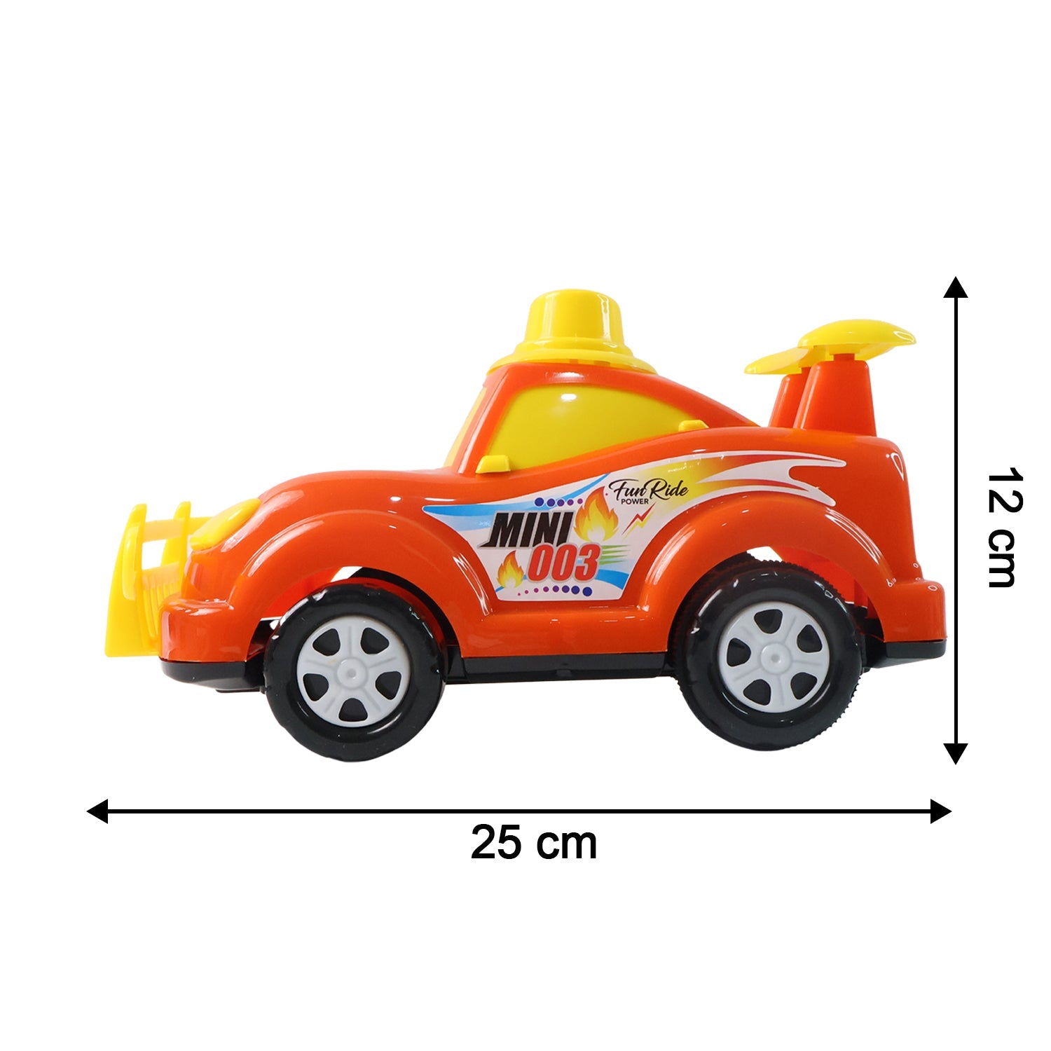 Friction-Powered Cartoon Racing Car Toy Battery-Free & Sturdy - Detail View 7