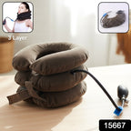 Cervical Neck Traction Collar – 3 Layer Inflatable Support for Pain Relief