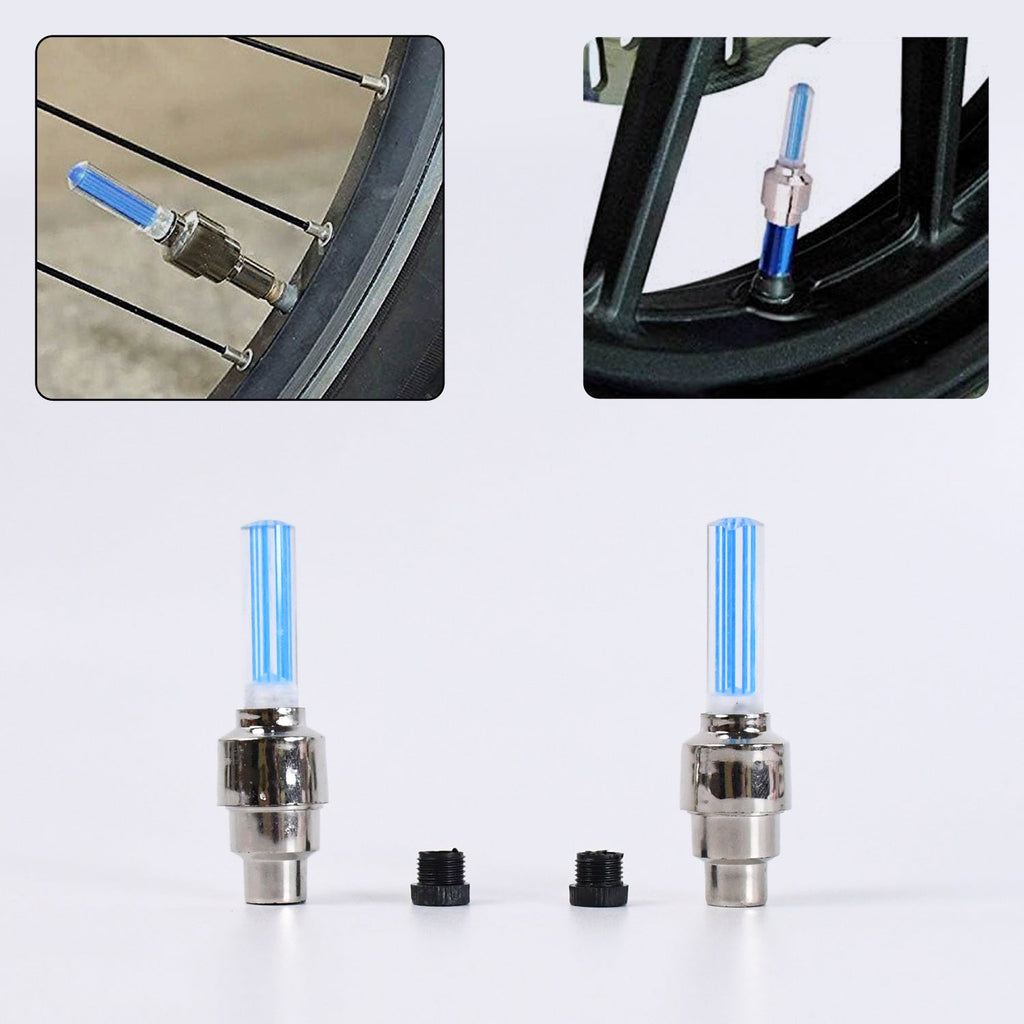 ALVENZA LED Tyre Valve Caps – Motion-Activated Light | RaceVault