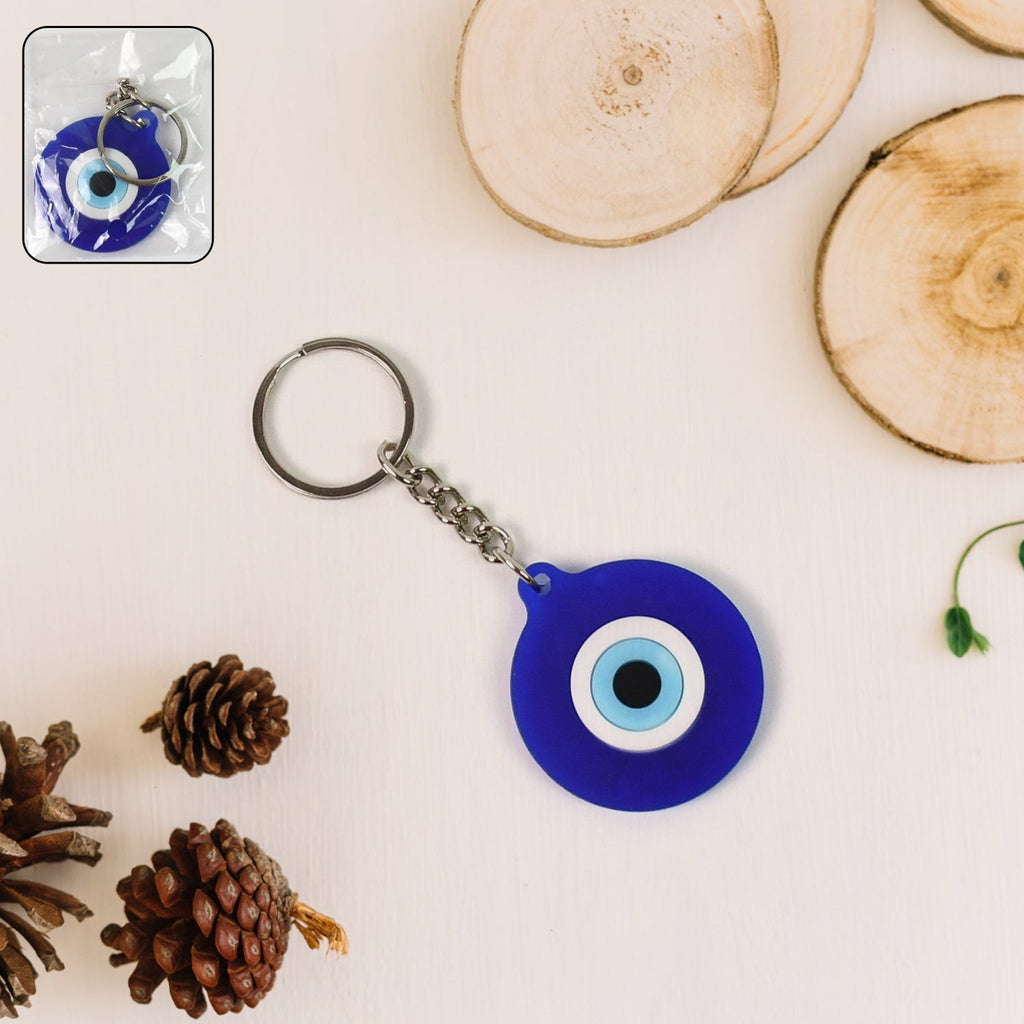 ALVENZA Evil Eye Silicone Keychain – Good Luck Charm | RaceVault