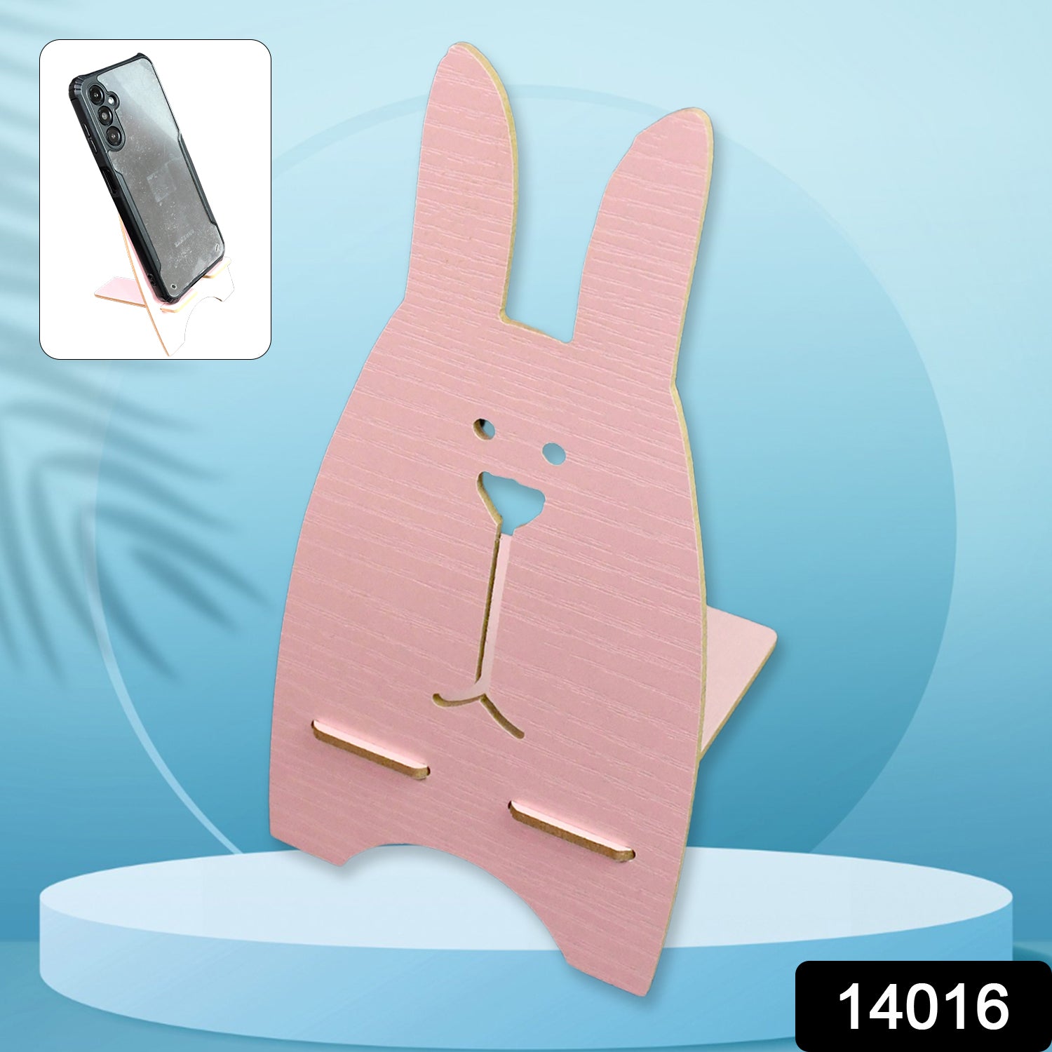 ALVENZA Wooden Rabbit Mobile Stand – Cute Desk Holder | PHOBIA