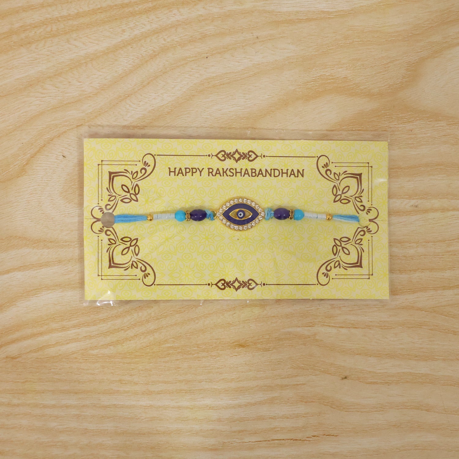 ALVENZA Evil Eye Beaded Rakhi – Stylish traditional sibling gift
