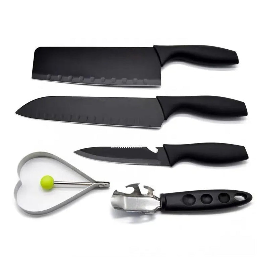 ALVENZA Stainless Steel Kitchen Knife Set – 5-Piece Professional | DeoDap