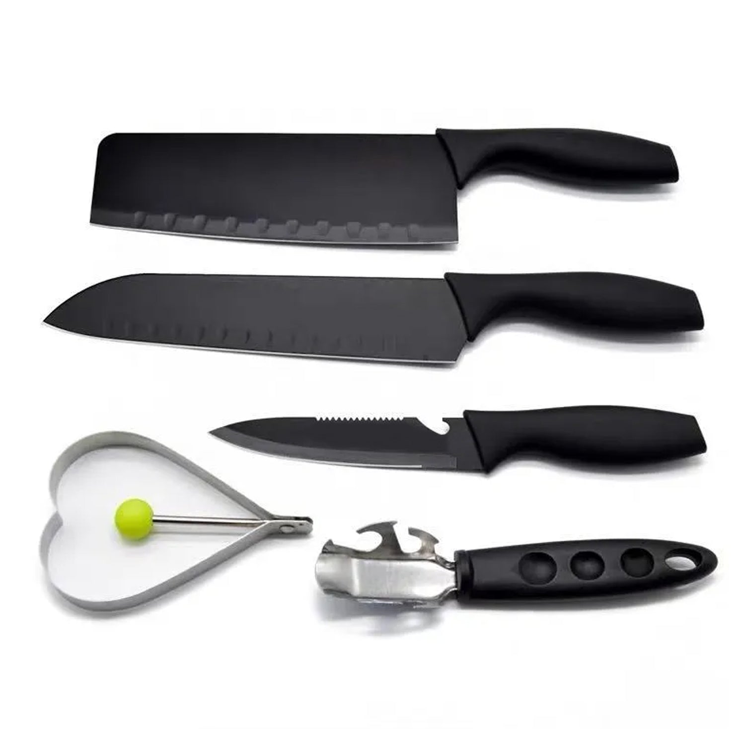 ALVENZA Stainless Steel Kitchen Knife Set – 5-Piece Professional | DeoDap