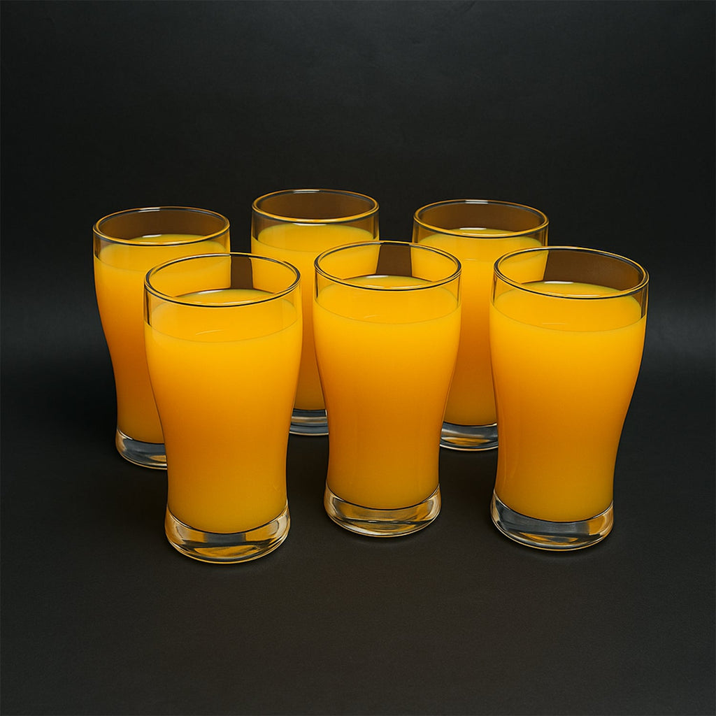 ALVENZA Unbreakable Pitcher Glass Set – Vista 350 ML, 6-Piece Durable Drinkware