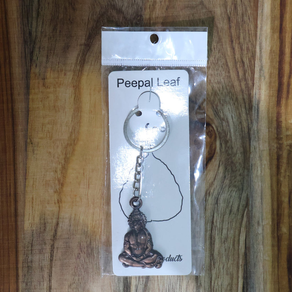 ALVENZA Lord Hanuman Sitting Pose Keychain – Durable Metal Devotional Accessory