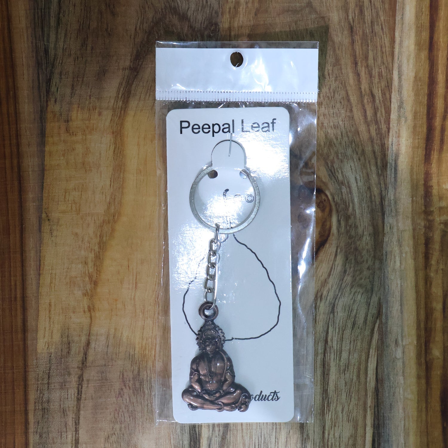 ALVENZA Lord Hanuman Sitting Pose Keychain – Durable Metal Devotional Accessory