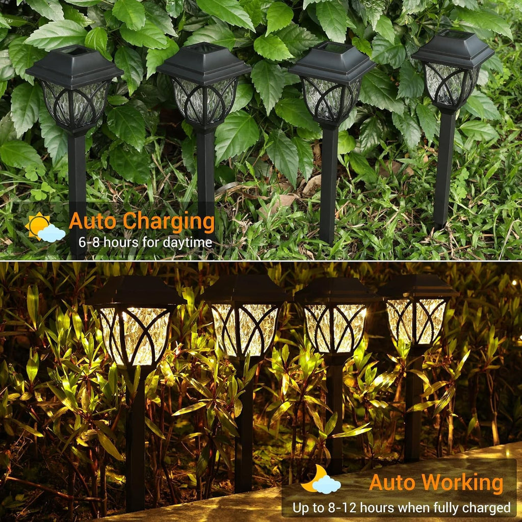 ALVENZA Solar Pathway Lights – Water-Ripple Garden Lighting | FitFuzion