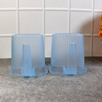 ALVENZA Plastic Bathroom Mugs – Transparent 1000 ML (Set of 4) | Bathora