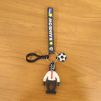 ALVENZA Rainbow Keychain – Colorful Cartoon Football Boy Accessory