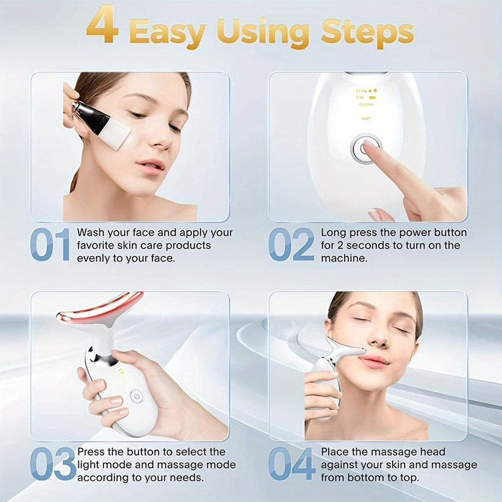 Electric Face Massager LED Photon Wrinkle Remover - Detail View 5