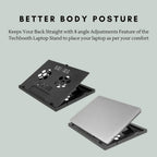ALVENZA Foldable Laptop Stand – Ergonomic & Portable for Desks | Desk Crew