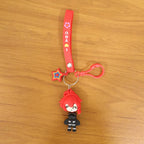 ALVENZA Cute Cartoon Girl Keychain – Adorable Gift & Bag Accessory