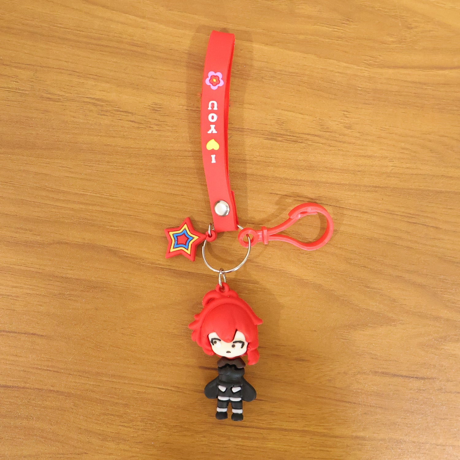 ALVENZA Cute Cartoon Girl Keychain – Adorable Gift & Bag Accessory