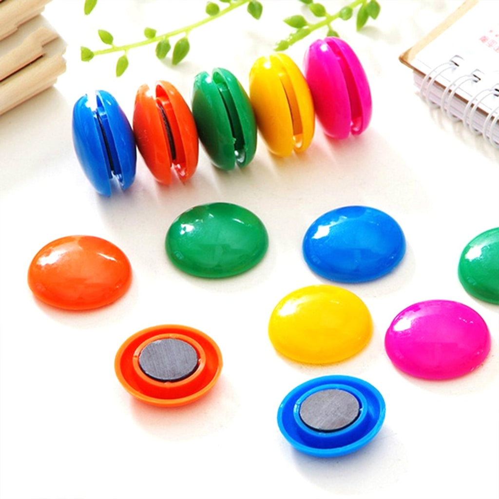 ALVENZA Whiteboard Magnetic Pins – 2cm Colourful Plastic | Deskura