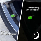ALVENZA Luminous Tyre Valve Caps – Glow for Night Safety (4 Pcs Set)