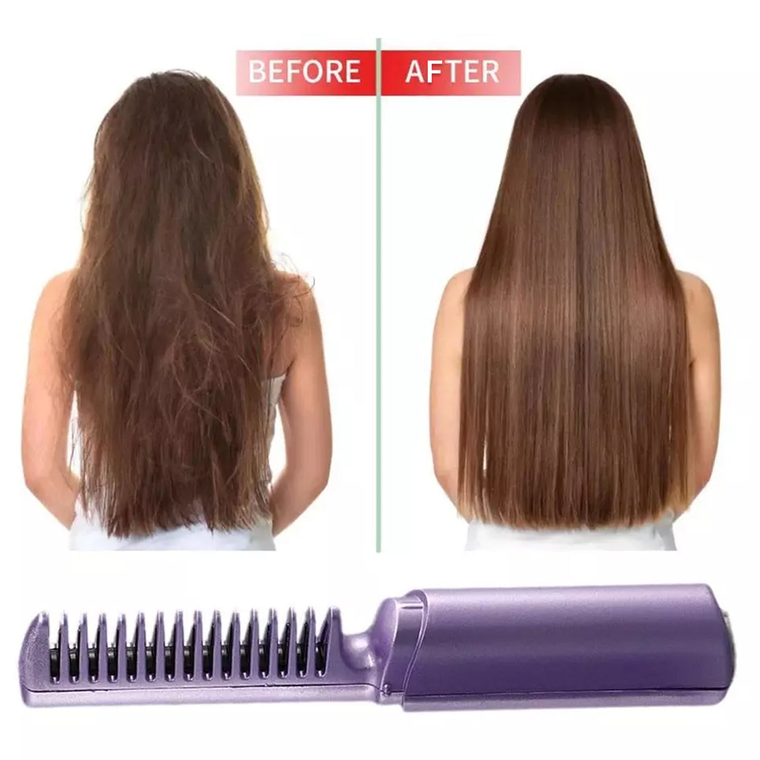 Rechargeable Mini Hair Straightener – Cordless Flat Iron | Calm & Curl