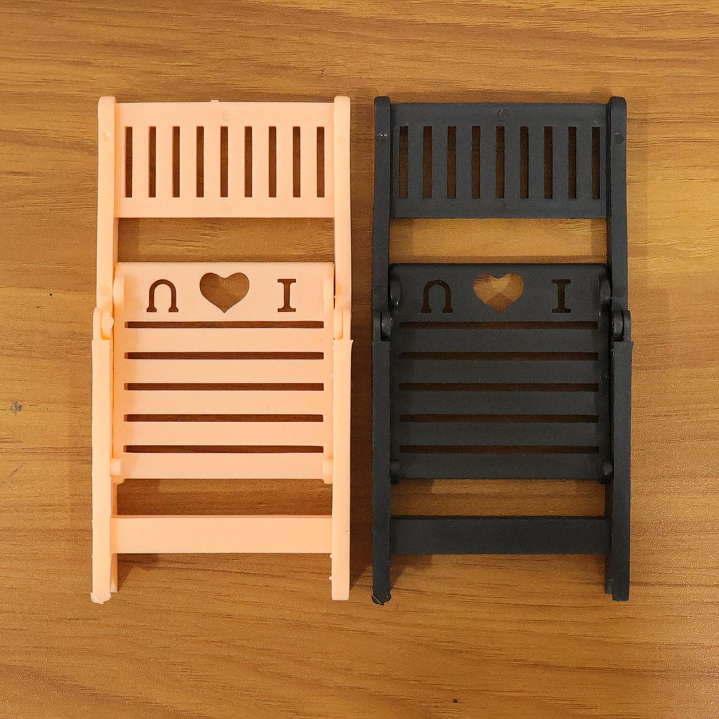 ALVENZA Mini Chair Mobile Phone Stand – Foldable & Portable Holder