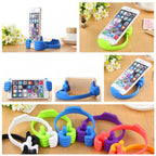 ALVENZA Hand Shape Mobile Stand – 4 Pc Stylish Phone Holder for Desk | PHOBIA