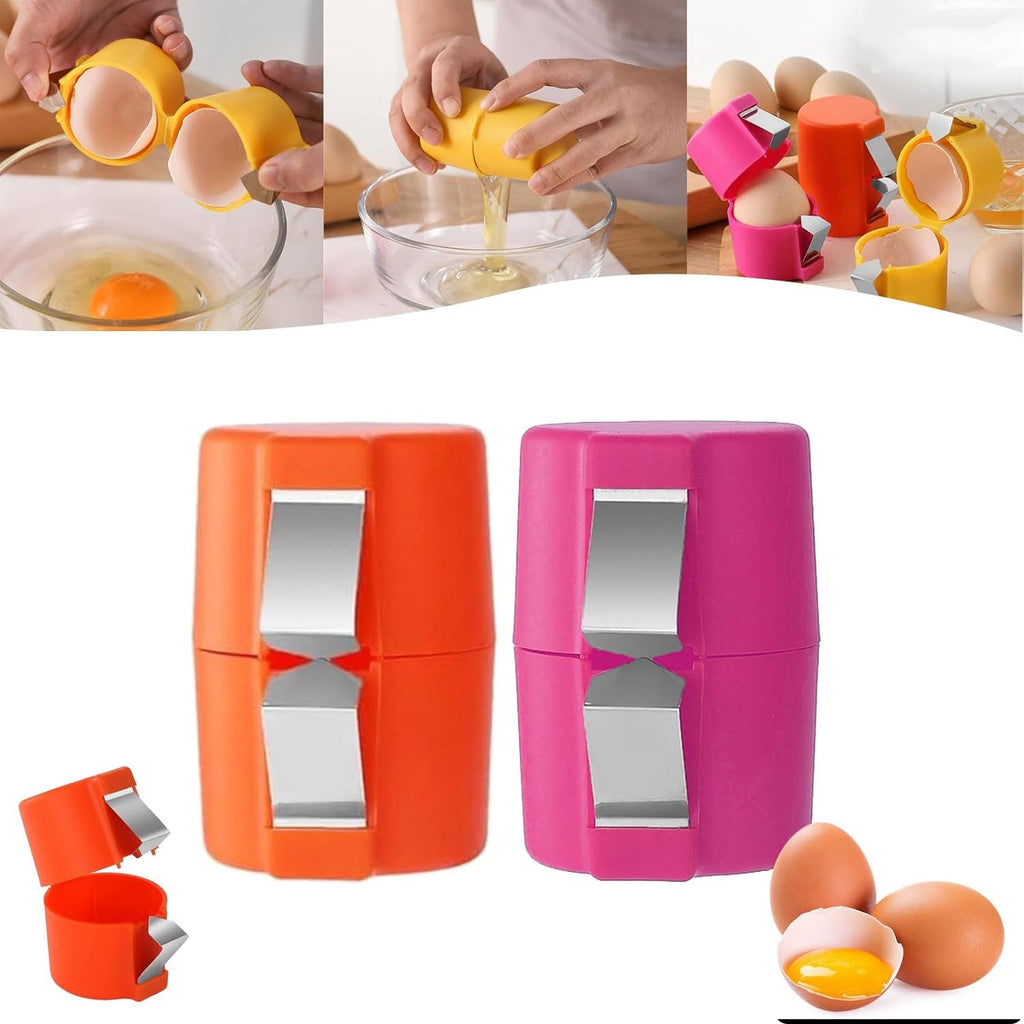 Egg Shell Opener Handheld Egg Cracker Tool for Raw Eggs | Quickslice - Detail View 8