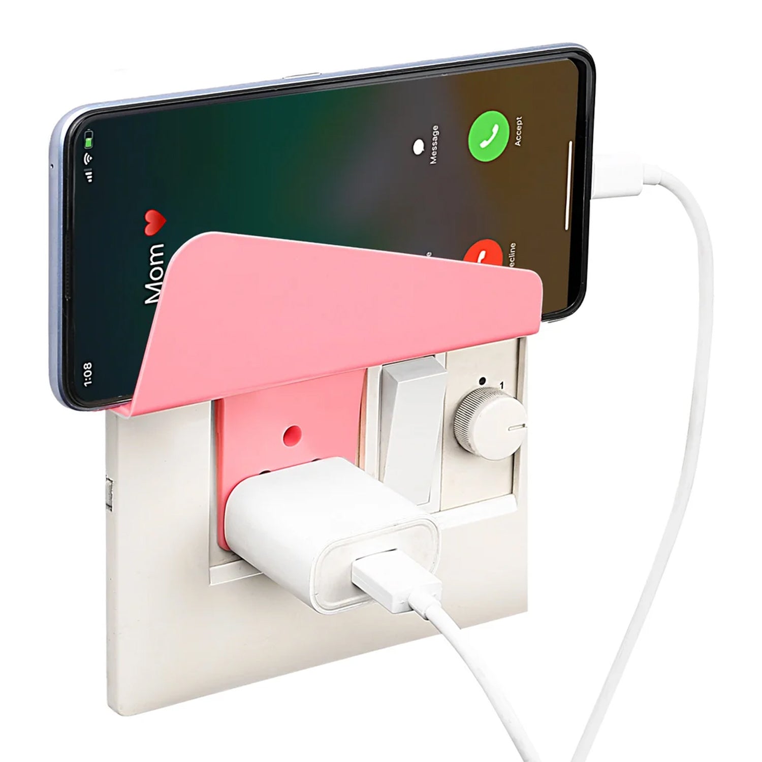 Mobile Charging Stand Wall Mount Phone Holder | Gambit - Back View