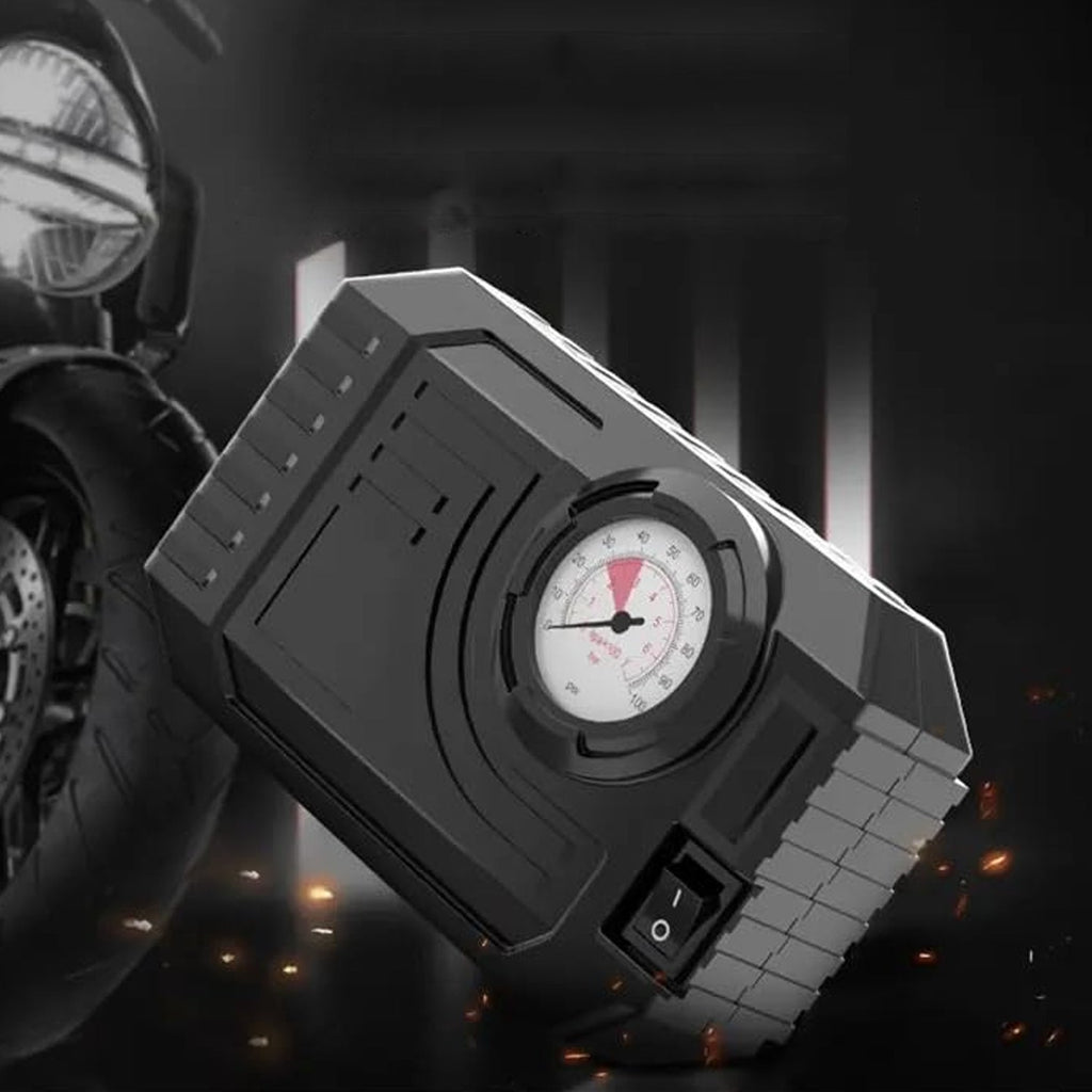 ALVENZA Portable Tire Inflator – 12V Air Compressor with Gauge | RaceVault