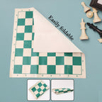 ALVENZA Portable Chess Set – Foldable, Travel-Friendly with Plastic Pieces