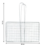 Heavy-Duty Stainless Steel BBQ Grill Basket Long Handle & Durable Construction - Detail View 6