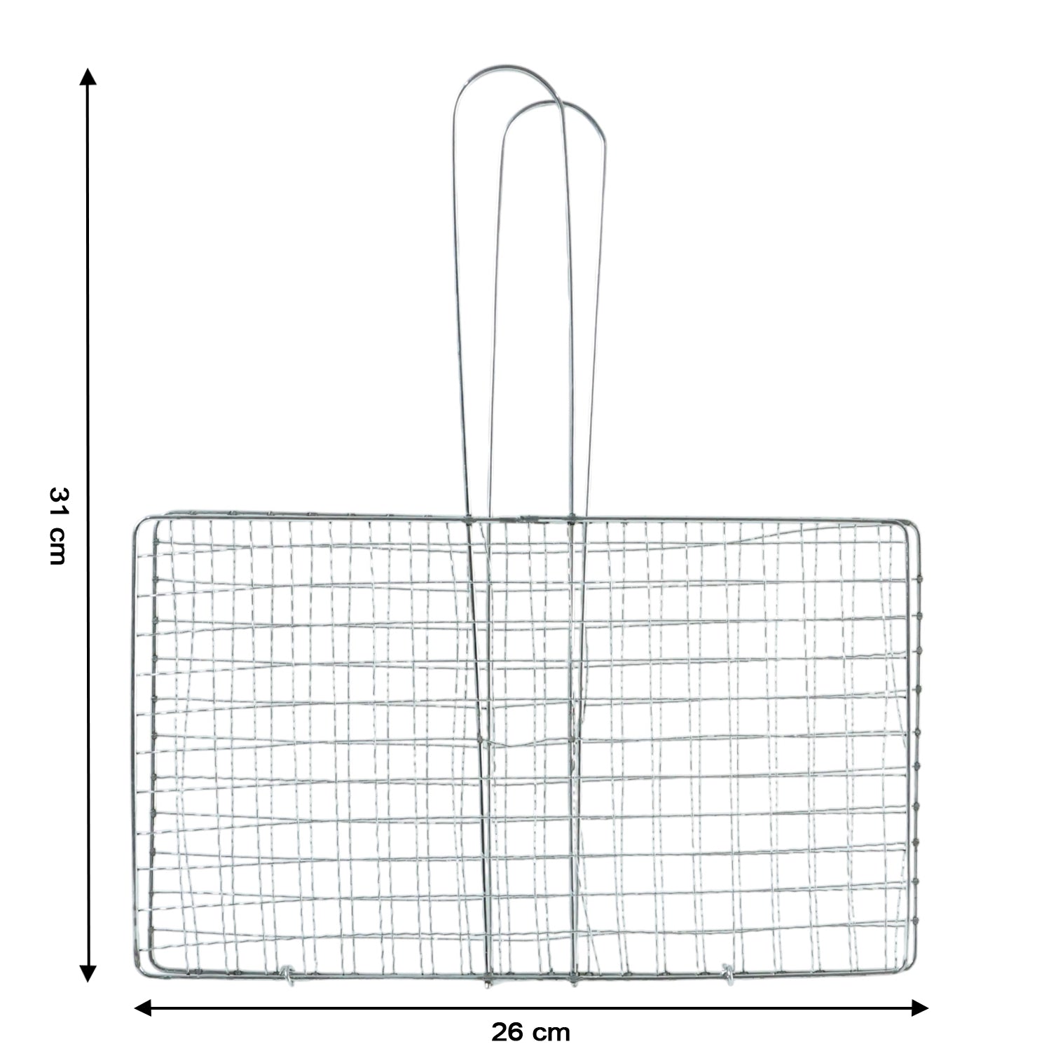 Heavy-Duty Stainless Steel BBQ Grill Basket Long Handle & Durable Construction - Detail View 6