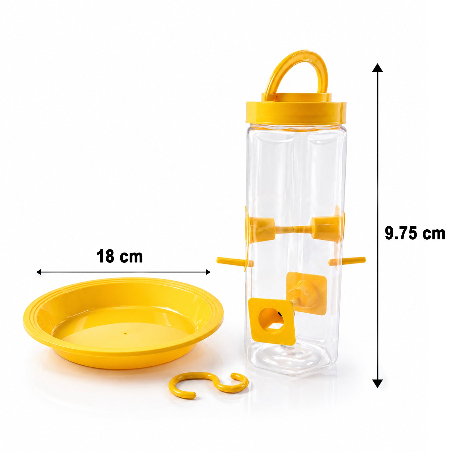 Hanging Bird Feeder Multi-Port Design for Garden & Balcony - Detail View 6