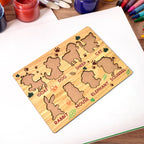 Wooden Animal Puzzle Educational Learning Board | Inventive Play - Detail View 6