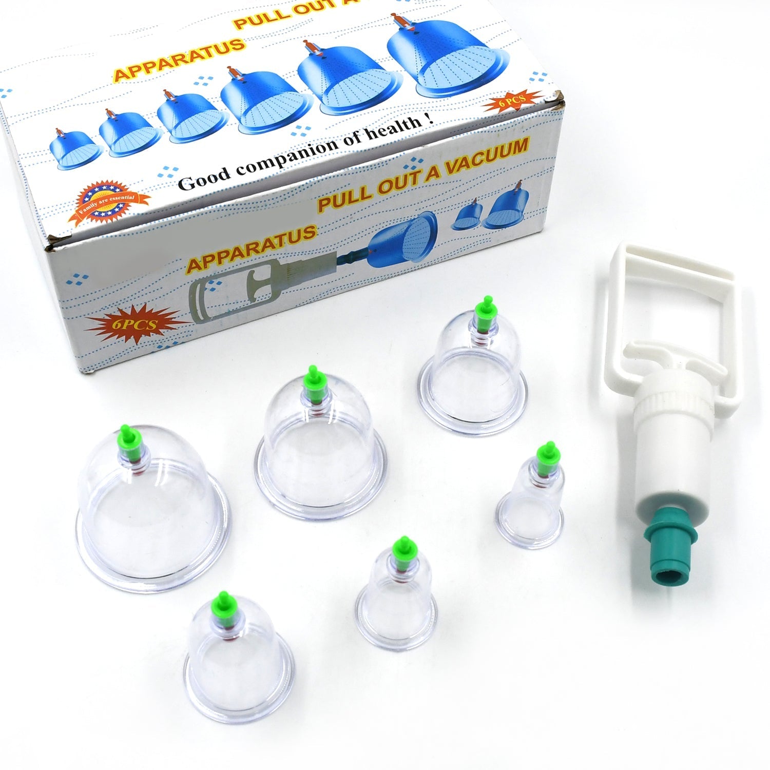 Vacuum Cupping Set – 6 Pc Muscle Relief Therapy Kit | Arrive Kit