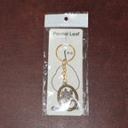 ALVENZA Maa Durga Golden Oval Frame Keychain – Spiritual Protection