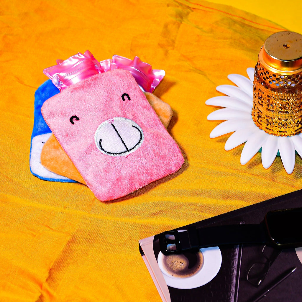 Pink Hot Water Bag Pain Relief & Warmth | Velvet Wellness - Detail View 8