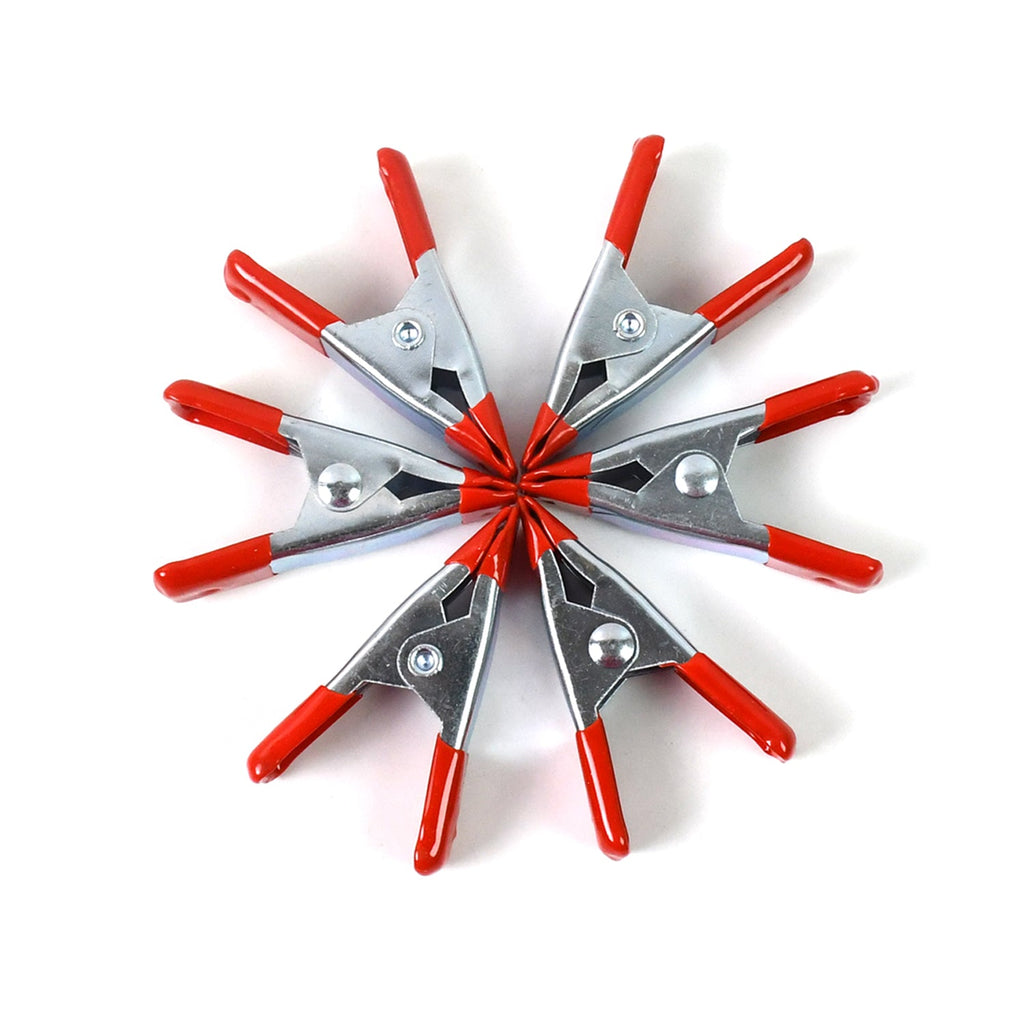 Heavy Duty Spring Clamps 2 Inch Metal 6-Pack | BathNova - Detail View 6
