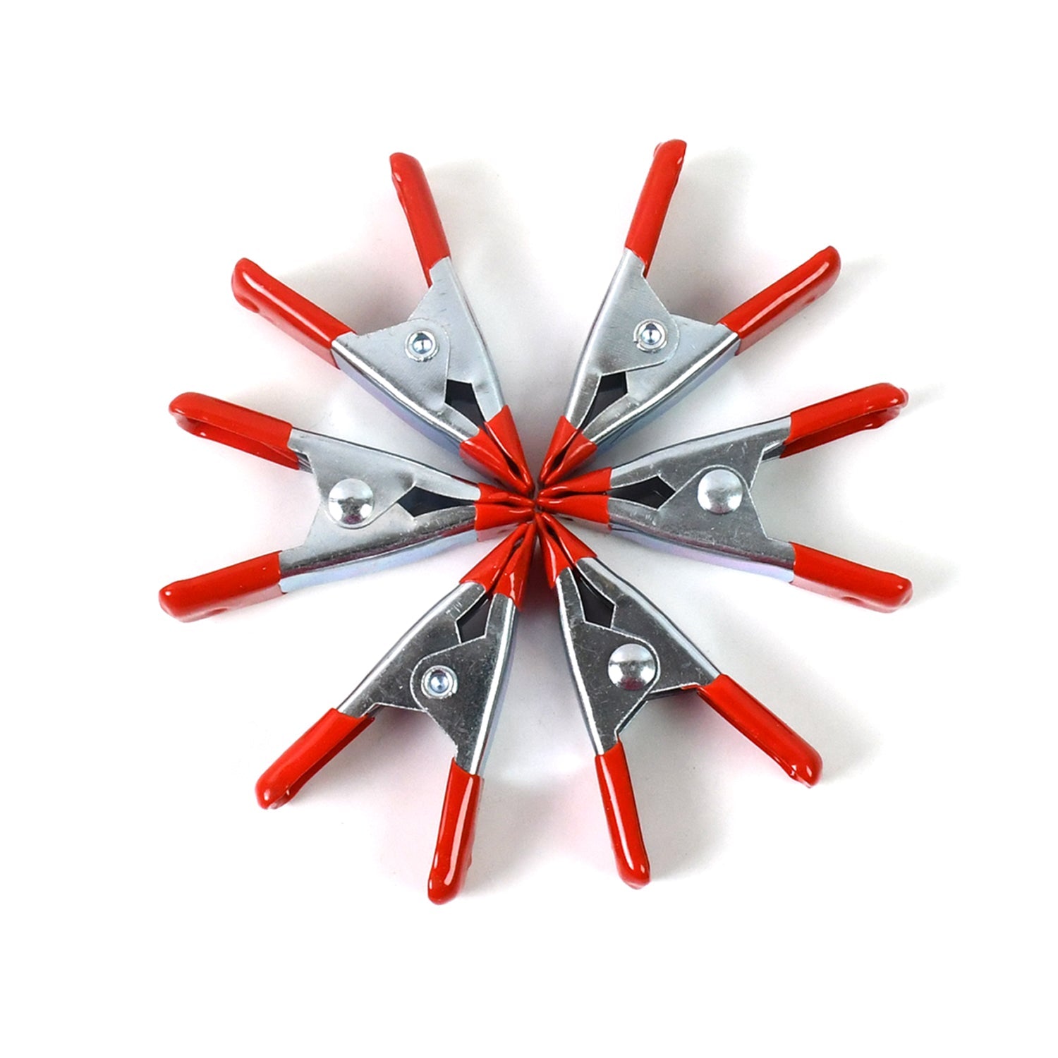 Heavy Duty Spring Clamps 2 Inch Metal 6-Pack | BathNova - Detail View 6