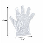 Disposable Plastic Gloves Pack of 100 for Kitchen & Food Handling - Detail View 6