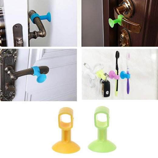 Silicone Door Stopper – Suction Wall Protector 2-Pack | Safelix