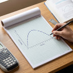 A4 Graph Paper Pad Precise 1mm Square Grid for Technical & Academic Use - Front View