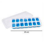 Multipurpose Plastic Ice Cube Tray 14-Grid with Lid for Easy Freezing - Detail View 6