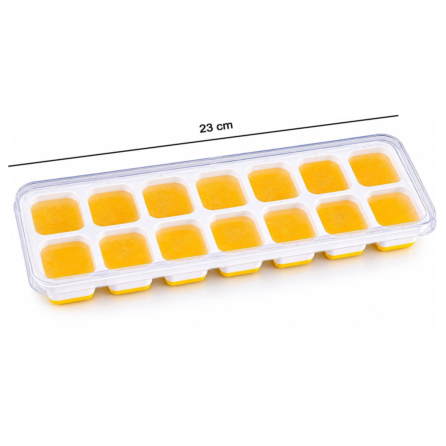 Ice Cube Tray with Spill-Proof Lid Effortless Ice Making and Space Saving - Detail View 6