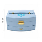 Jewelry Storage Box Multi-Layer Organizer with Mirror for Elegant Storage - Detail View 6