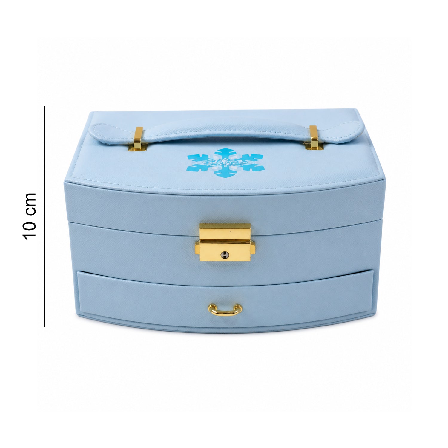 Jewelry Storage Box Multi-Layer Organizer with Mirror for Elegant Storage - Detail View 6